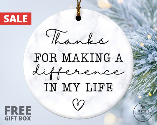 Thank You Gift for Doctor Teacher Appreciation Gift Retirement Thank You Gift for Coworker Friend Thanks for Making a Difference in My Life