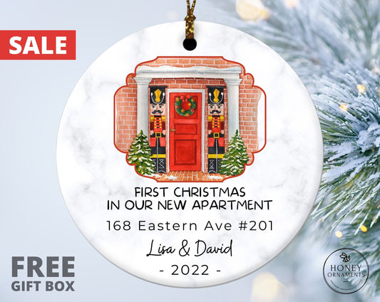 First Apartment Ornament, Personalized Our First Apartment Housewarming Gift, First Home Ornament, Christmas Gift, First Apartment Gift