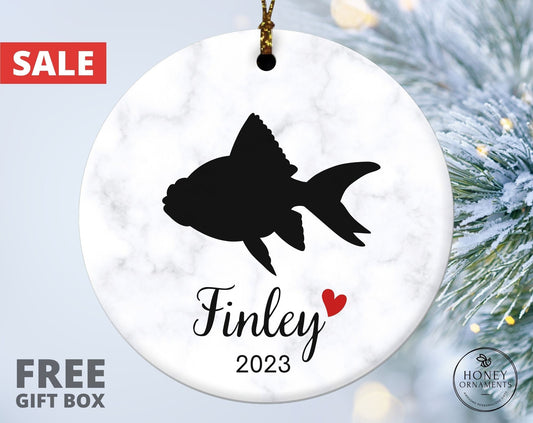 Personalized Fish Loss Ornament, Fish Memorial Gift, Fish Sympathy Gift, Loss of Fish, Fish Loss Gift, Fish Condolence Gift, Fish Lover Gift