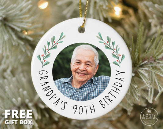 60th birthday gift for dad, 60th birthday gifts for mom, 80th birthday gift for men, 40th 50th 70th 90th birthday gift for women, ornament
