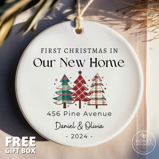 First Christmas in Our New Home Ornaments, 2026 New Home Christmas Ornament, Our First Home Keepsake, Personalized Our New House Ornament