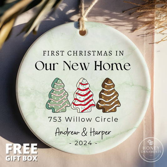 New Home Christmas Ornament - Personalized First Home Ornament - Our First Home Ornament - New Home Keepsake - Christmas Tree - New House