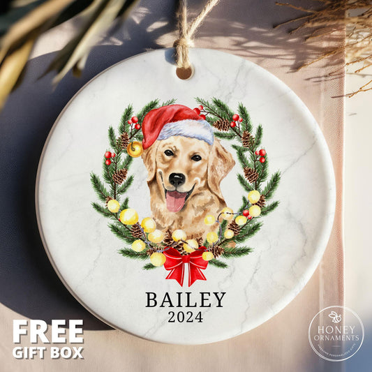 Golden Retriever Ornament, Dog Ornament, Golden Retriever Mom Gift, Custom Retriever Gifts, Christmas Dog Gift, Retriever Ornament