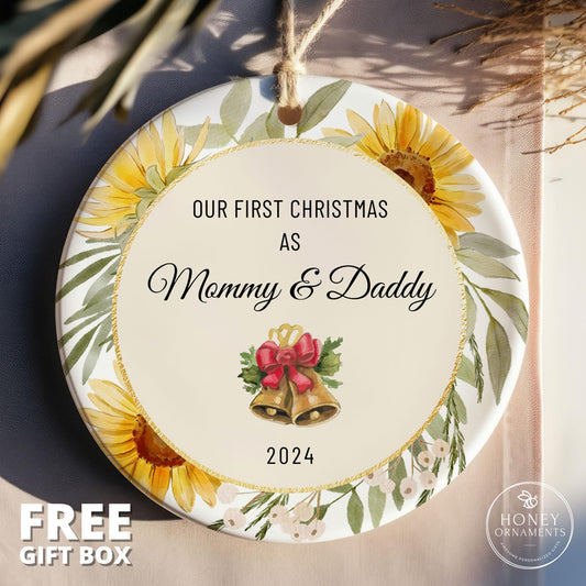 New Parent Ornament Custom Gift for New Parents Personalized New Mom Gift New Dad Gift Pregnancy Gift for Expecting Mom Baby shower Gift