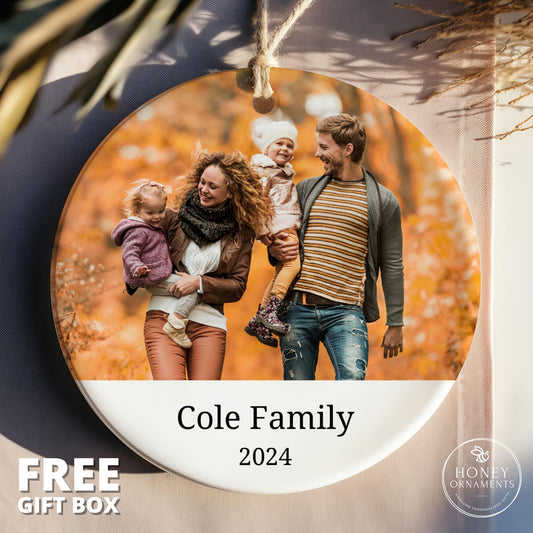 Personalized Ornaments Christmas Family Picture Ornament, Unique Christmas Gift Ornament, Custom Photo Ornament, Family Memorial Ornament