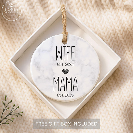 New Mama Ornament, Mom To Be Gift, Expecting Mother Ornament, First Time Mom Keepsake, Future Mommy Present, Custom Pregnancy Reveal Gift
