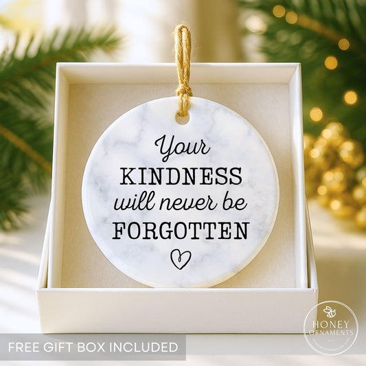 Thank You Gift for Coworker Friendship Ornament, Best Friend Appreciation Gift Retirement Present for Her, Teacher Mentor Gratitude Keepsake