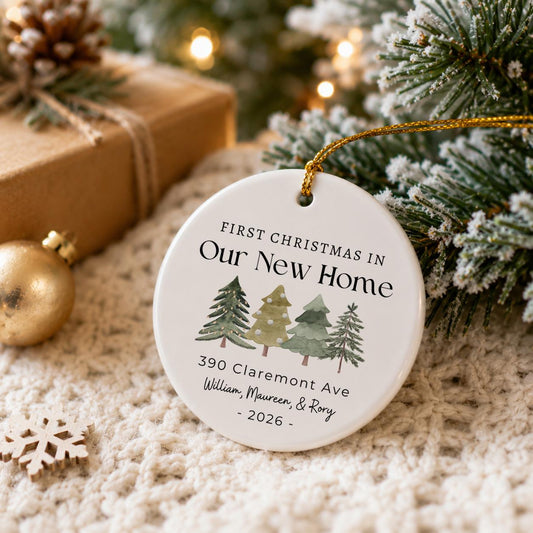 First Christmas in Our New Home Christmas Ornaments, Personalized Our New House Ornament, 2026 New Home Ornament, Our First Home Keepsake