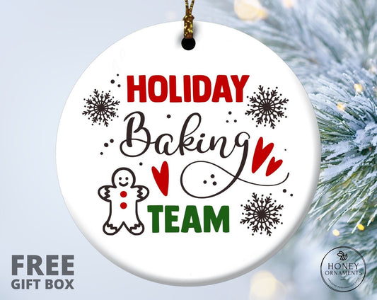 Christmas Ornament, Family Christmas Ornament, 2023 Christmas Ornament, Kids 2023 Christmas Ornament, Keepsake Gift, Holiday Baking Team