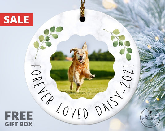 Pet Memorial Photo Ornament, Dog Loss Gift, Dog Remembrance, Dog Memorial Ornament, Pet Remembrance, Christmas Ornaments, Dog Ornament Gift