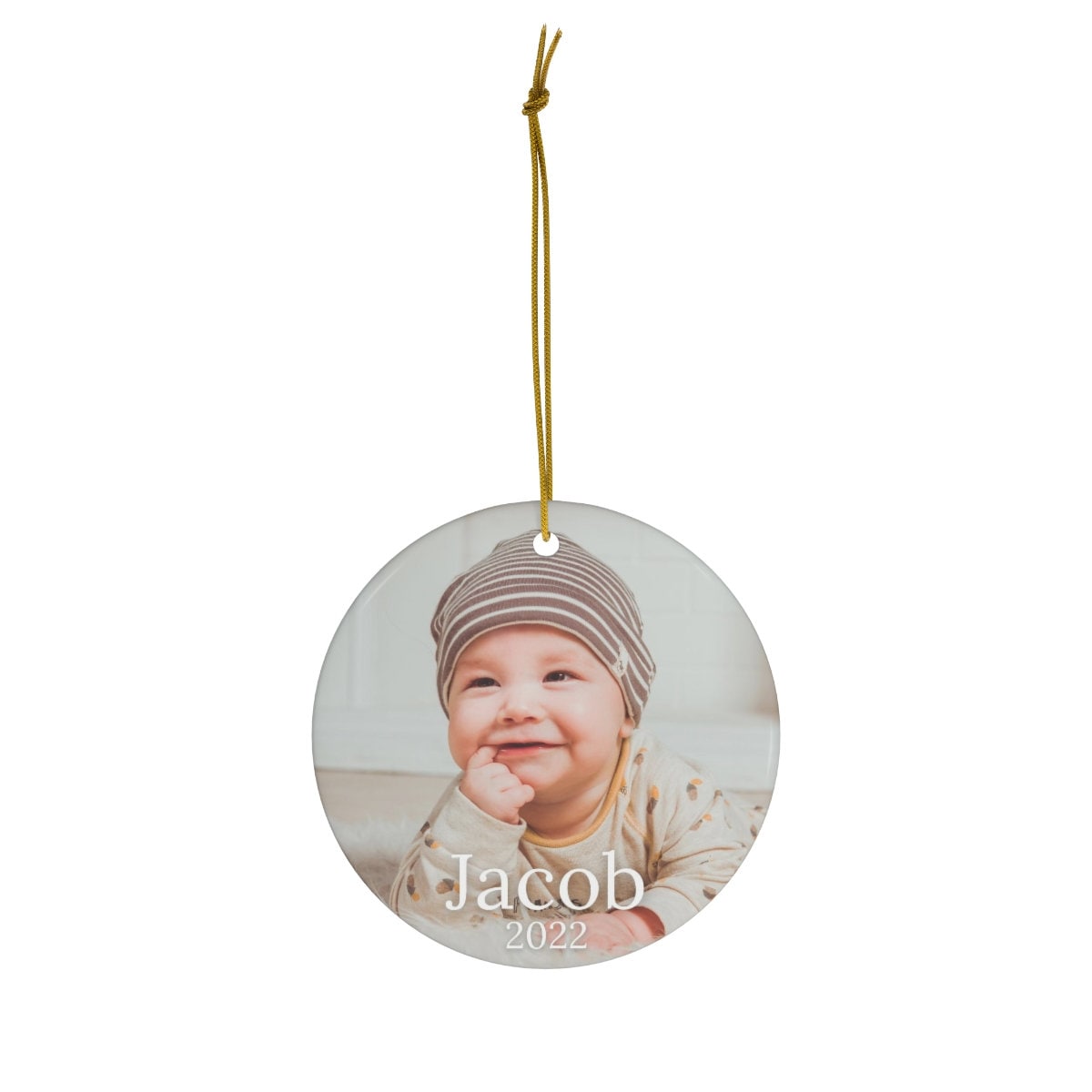 Baby's First Christmas Ornament, Personalized Baby Ornament, Custom Baby Boy Girl Name, Christmas Baby Gift, New Parents Gift Keepsake