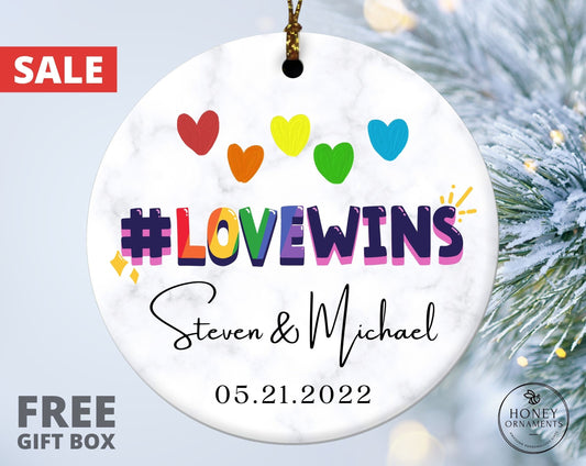 Gay Wedding Gift, Personalized Mr and Mr Ornament, Gay Anniversary Gift, Gay Marriage Gift, Gay Couple Gift, Gift for Gay Couple, Gay Pride