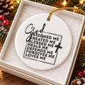 Faith & Love Ceramic Ornament: God Blesses & Guides Us