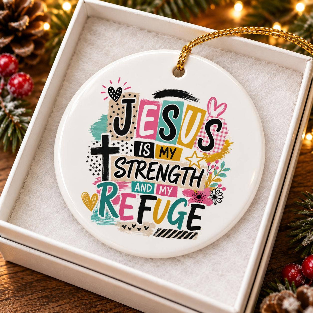 Inspirational Christian Ceramic Ornament Gift Boxed
