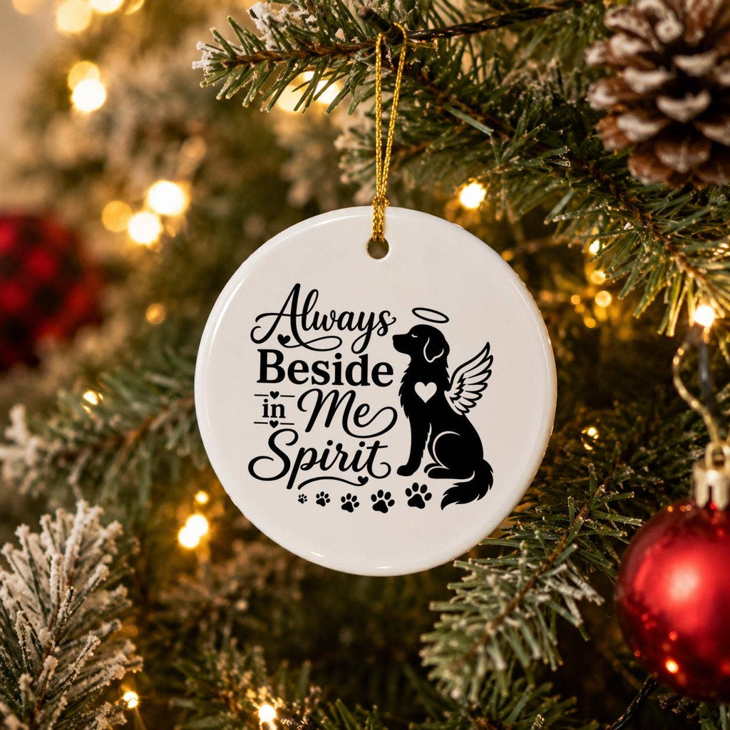 Pet Memorial Angel Wings Ceramic Ornament