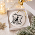 Pet Memorial Angel Dog Ceramic Ornament with Gift Box