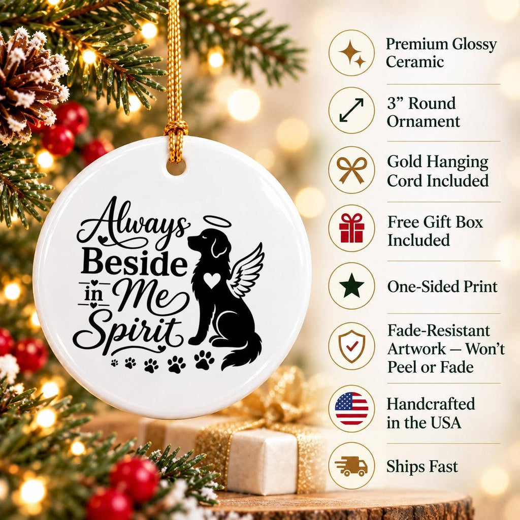 Pet Memorial Angel Wings Ceramic Ornament