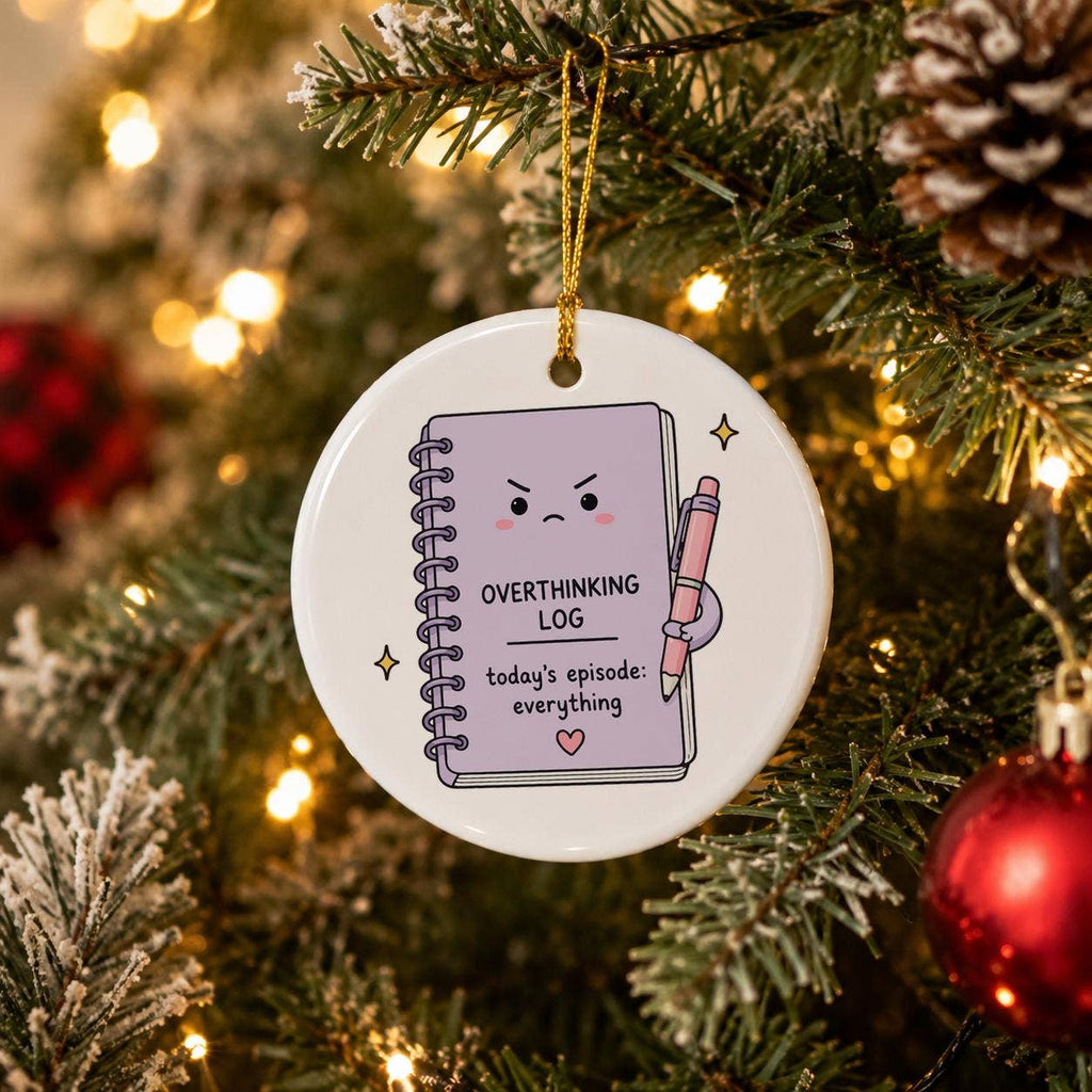Expressive Overthinking Notebook Ceramic Ornament Gift Box
