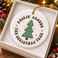 Rockin Christmas Tree Ceramic Ornament Gift Boxed