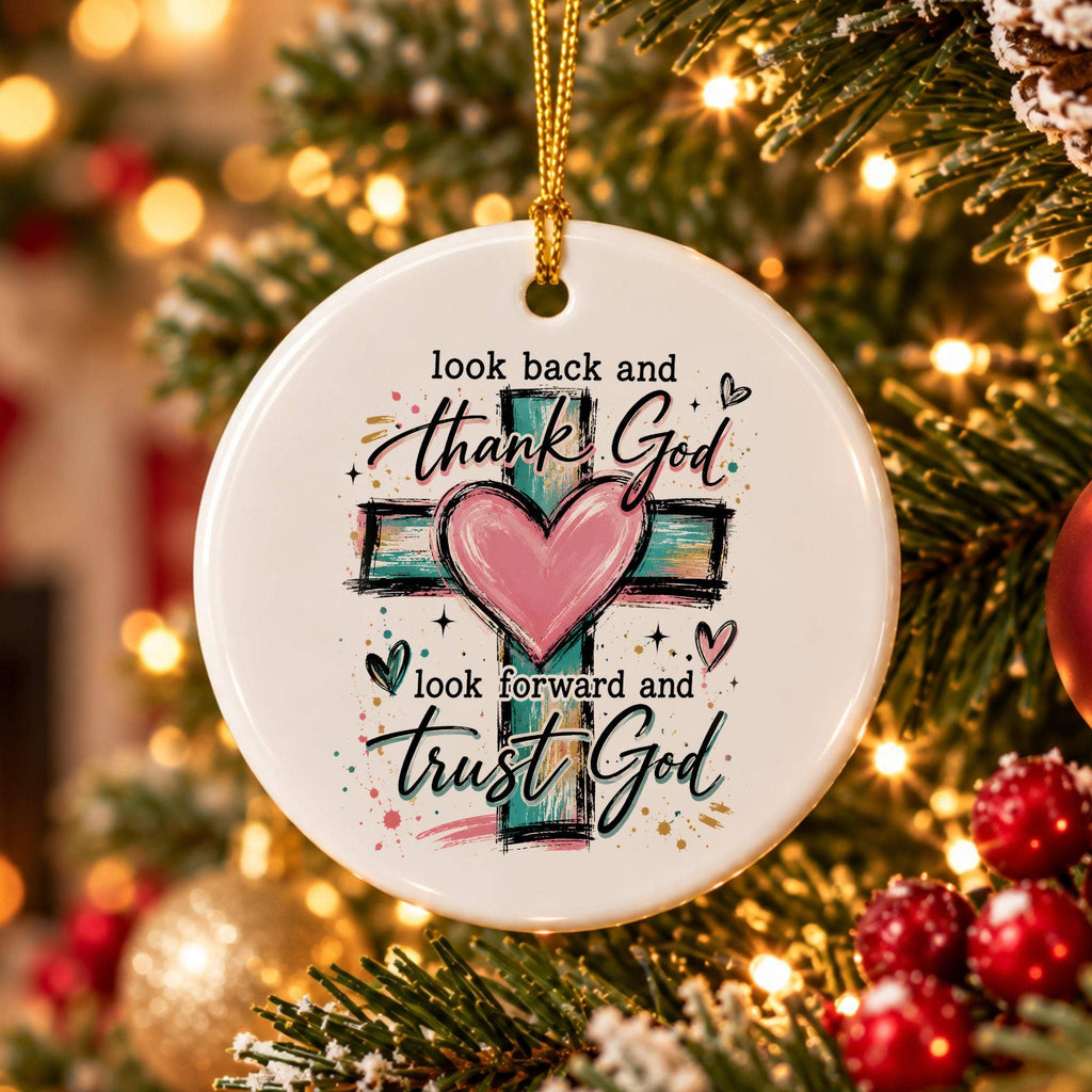 Faithful Heart Inspirational Ceramic Christmas Ornament