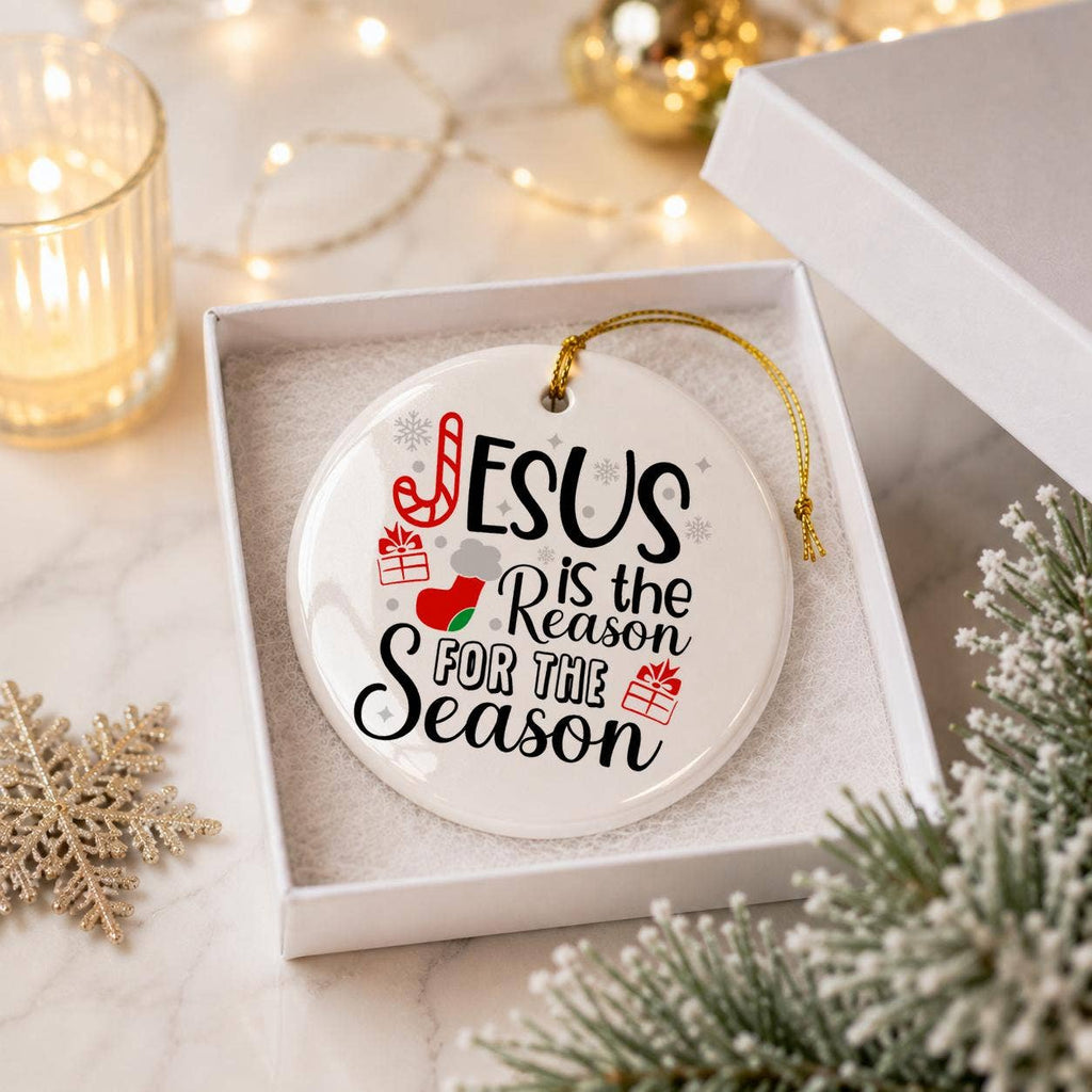 Jesus Reason Season Ceramic Christmas Ornament