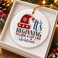 Ceramic Christmas Ornament It's Beginning Gift Boxed