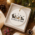 Ceramic Halloween Dachshund Ornament with Gift Box