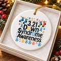 Down Syndrome Awareness Ceramic Ornament Gift Boxed