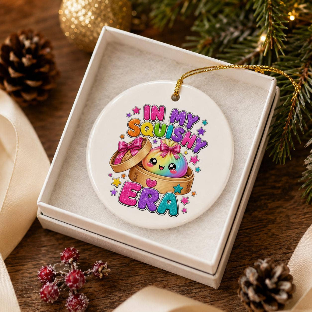 Cute Squishy Era Ceramic Ornament Christmas Gift