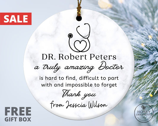 Thank You Gift for Doctor, Doctor Appreciation Gift, Doctor Gift, Doctor Thank You Ornament, Doctor Retirement Gift, Doctor Christmas Gift