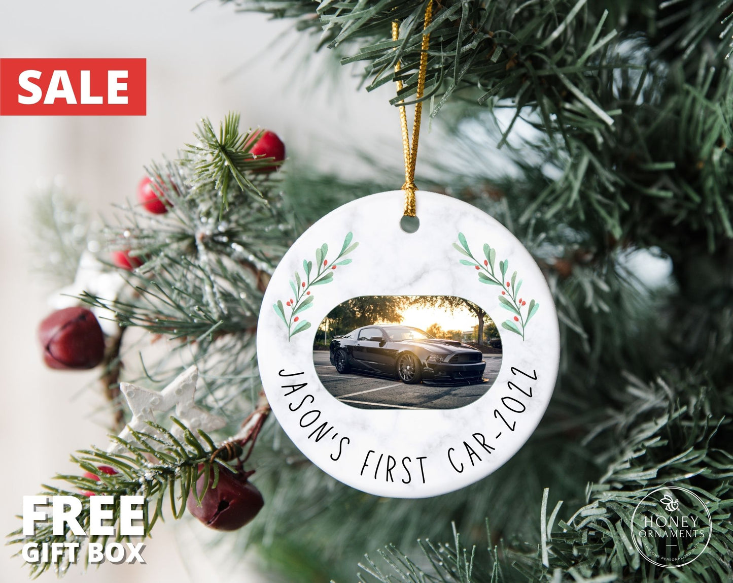 My First Car Ornament, Personalized New Car Ornament 2023, Christmas Ornament, New Driver Ornament, New Driver Gift, New Car Gift Keepsake