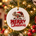 Rudolph Merry Christmas Ceramic Ornament Gift Boxed