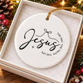 Elegant Ceramic Christmas Ornament: Jesus Way Truth Life
