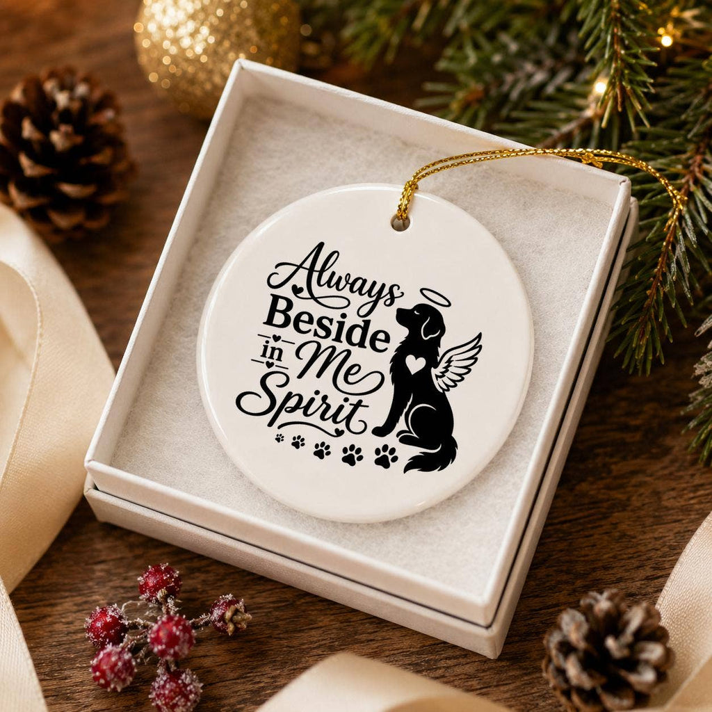 Pet Memorial Angel Wings Ceramic Ornament