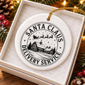 Ceramic Santa Claus Delivery Ornament Christmas Decor