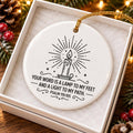 Spiritual Ceramic Ornament - Psalm 119:105 Candle Design