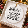 Ceramic Christmas Ornament with Inspirational Quote