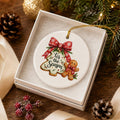 Tis the Season Gingerbread Ceramic Ornament