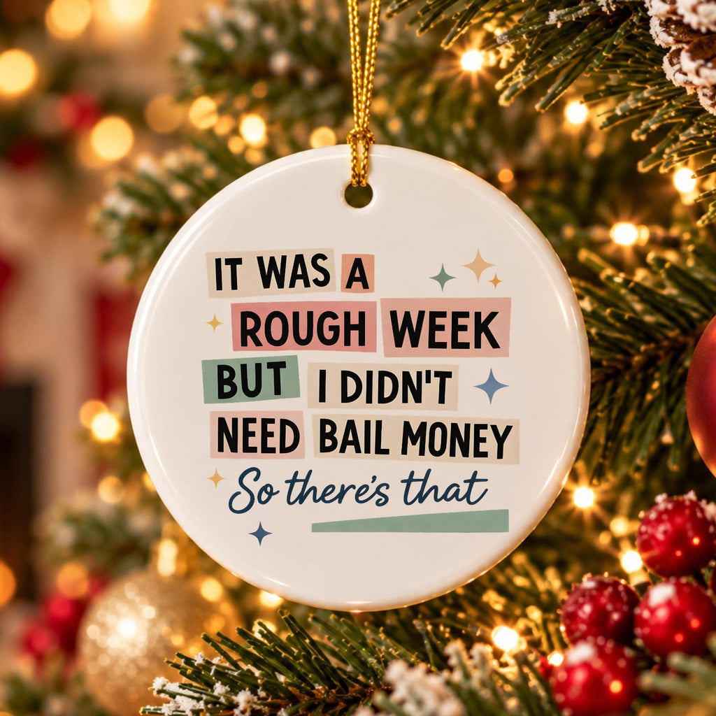 Humorous Ceramic Ornament Gift Boxed Christmas Decor