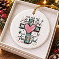 Faithful Heart Inspirational Ceramic Christmas Ornament