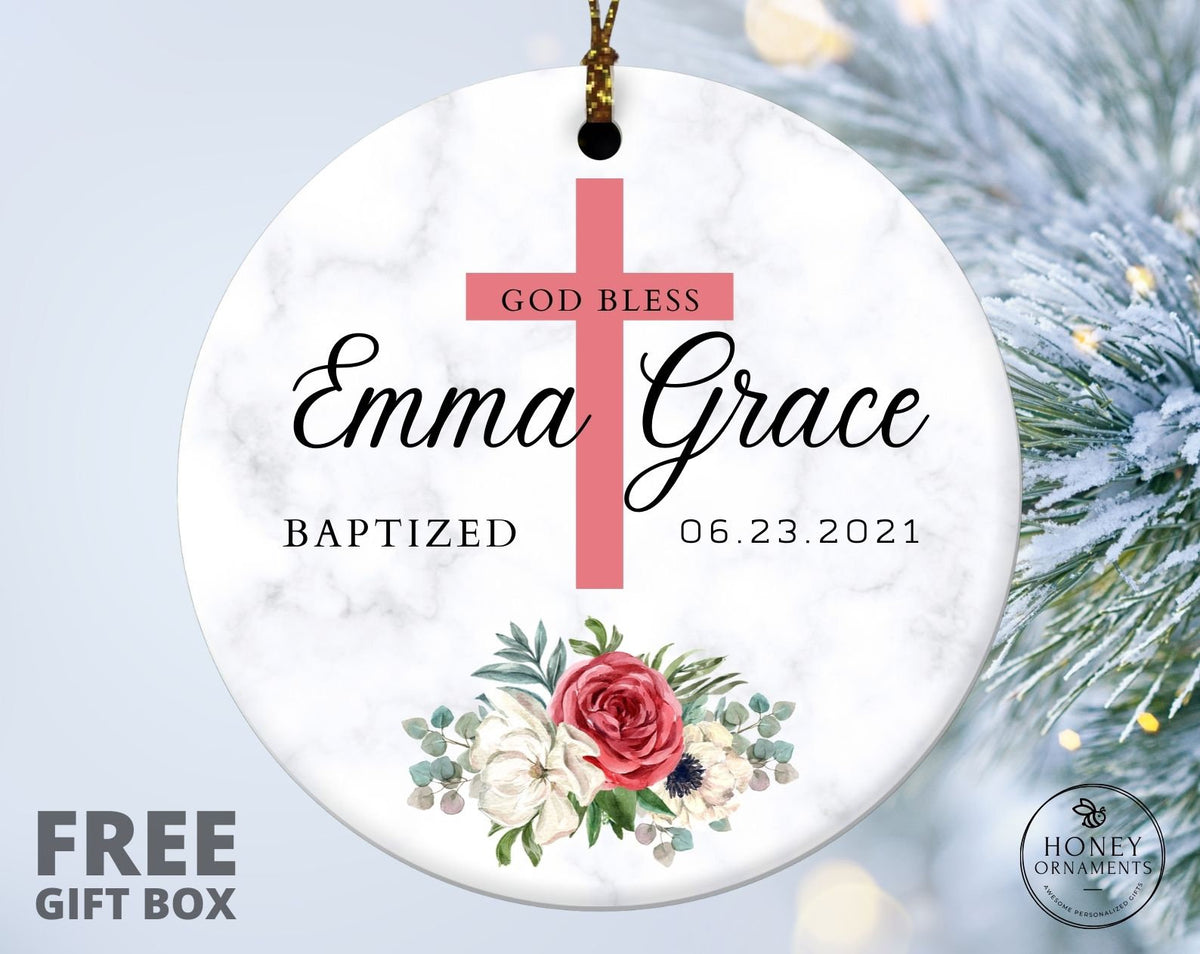 Personalized Baptism Ornament