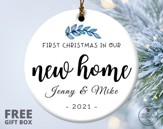 Personalized New Home Christmas Ornament, Housewarming Gift
