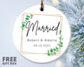 Newly Married Gift - Married Ornament - Wedding