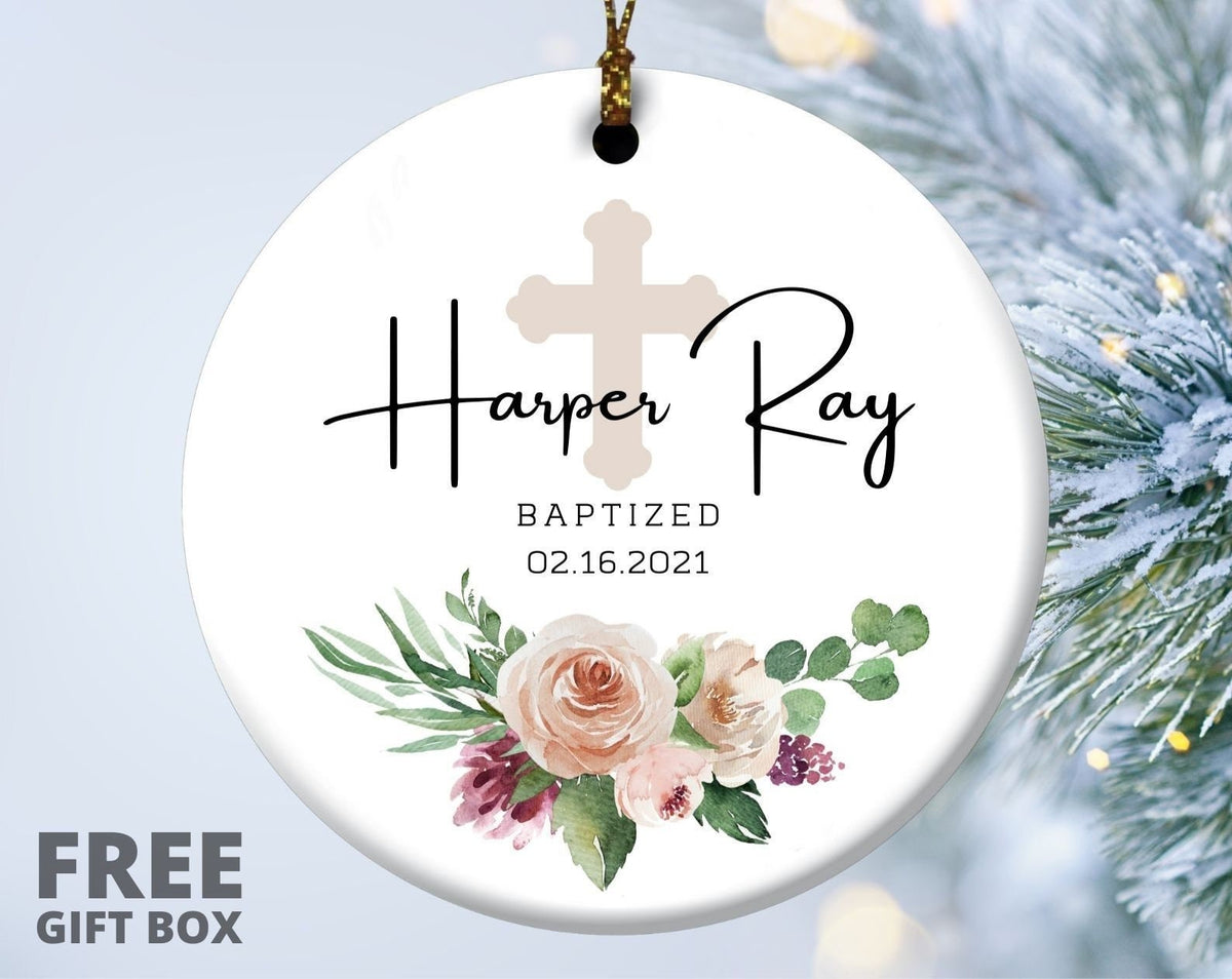 God Bless Christening Ornament - Baptism