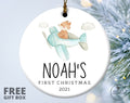 Personalized Baby's First Christmas Ornament - Fox
