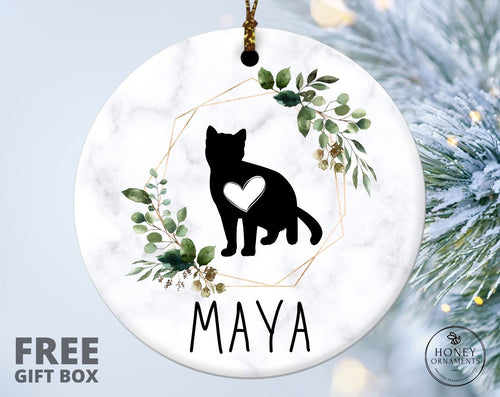 Cat Name Christmas Ornament - Pet Ornament
