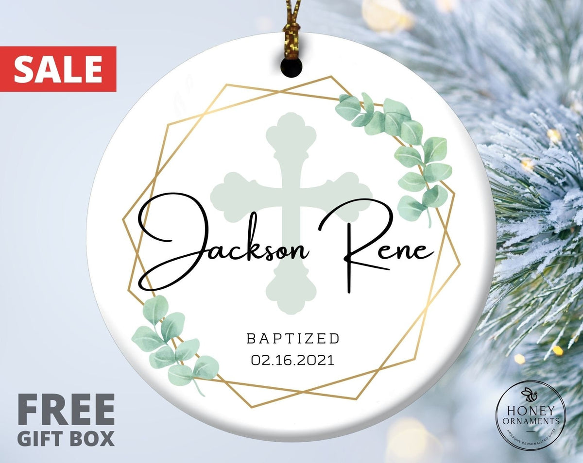 Personalized Baptism Ornament - Godmother Gift