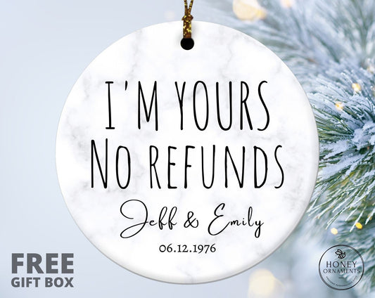 Personalized Anniversary Ornament, Funny Marriage Gift