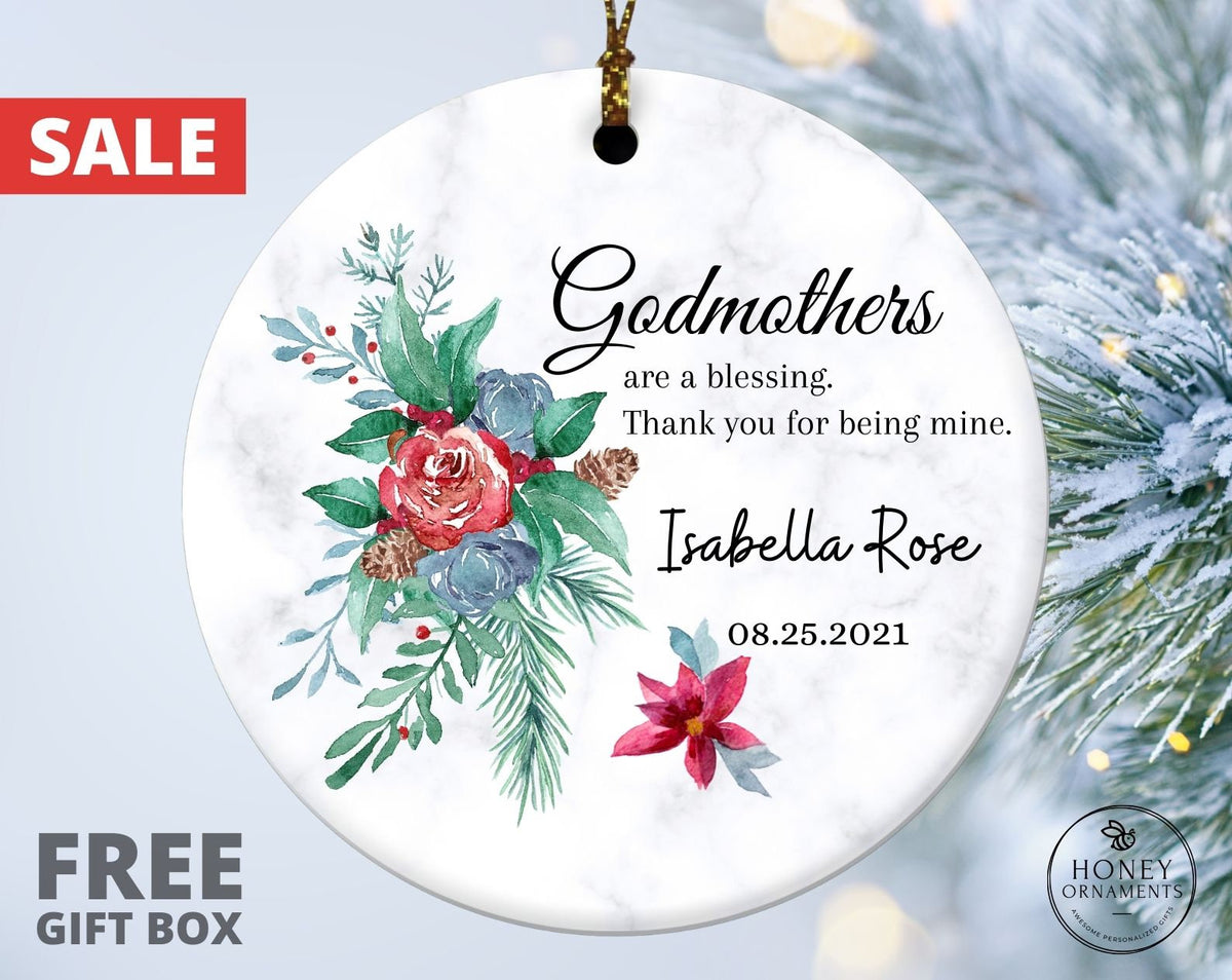 Personalized Godmother Ornament