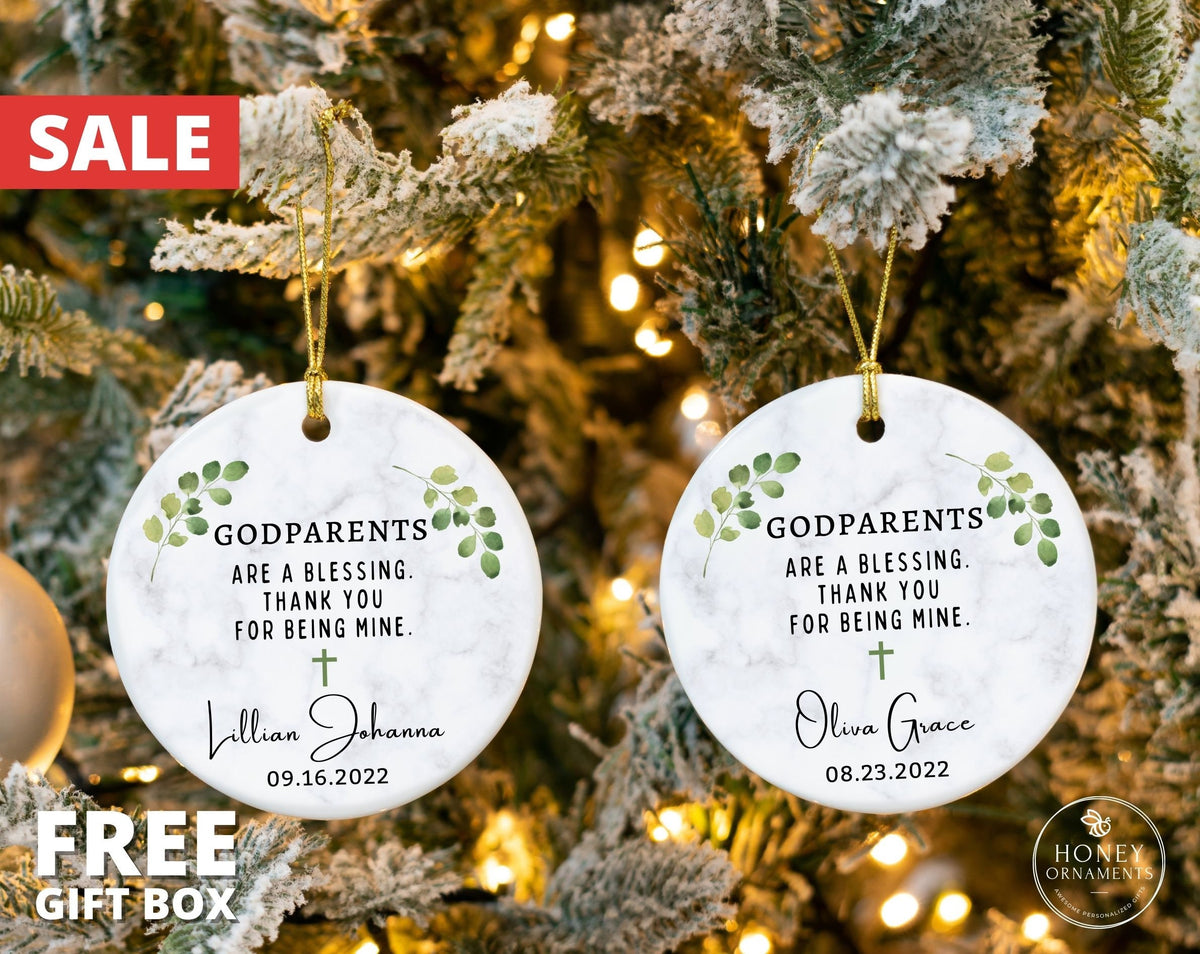 Godparents Ornament - Personalized Godmother Gift - photo 5